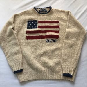 1998 hand knit Ralph Lauren Polo sweater